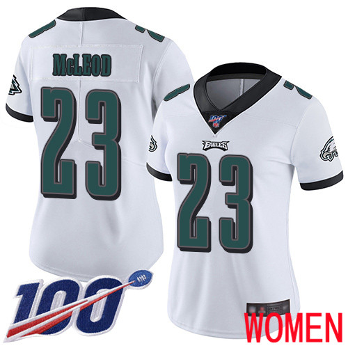 Women Philadelphia Eagles #23 Rodney McLeod White Vapor Untouchable NFL Jersey Limited Player